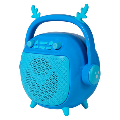 BOCINA VORAGO BSP-205 BLUETOOTH / MSD / USB / 3.5MM MICROFONO CON MODOS DE VOZ COLOR AZUL