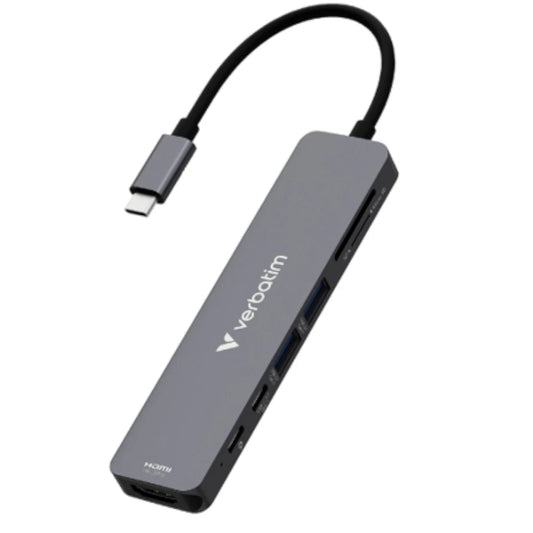 Hub Verbatim Multipuerto USB-C - 7 puertos 100W