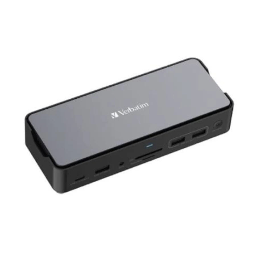 Docking Verbatim Carcasa SSD USB-C Pro 15 en 1 Suministro Eléctrico 80W Color Negro