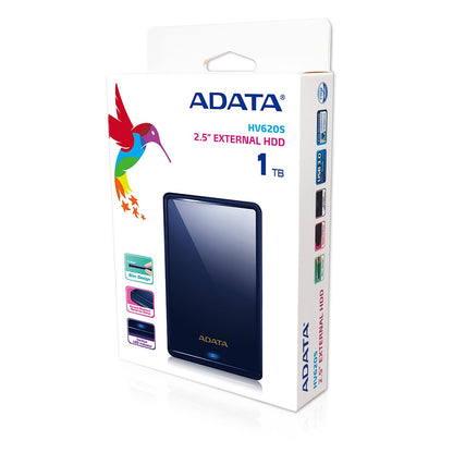 Disco Duro Externo Adata 1TB HV620S 2.5" Micro USB-B 3.0 Azul Resistente a Golpes