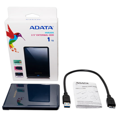 Disco Duro Externo Adata 1TB HV620S 2.5" Micro USB-B 3.0 Azul Resistente a Golpes