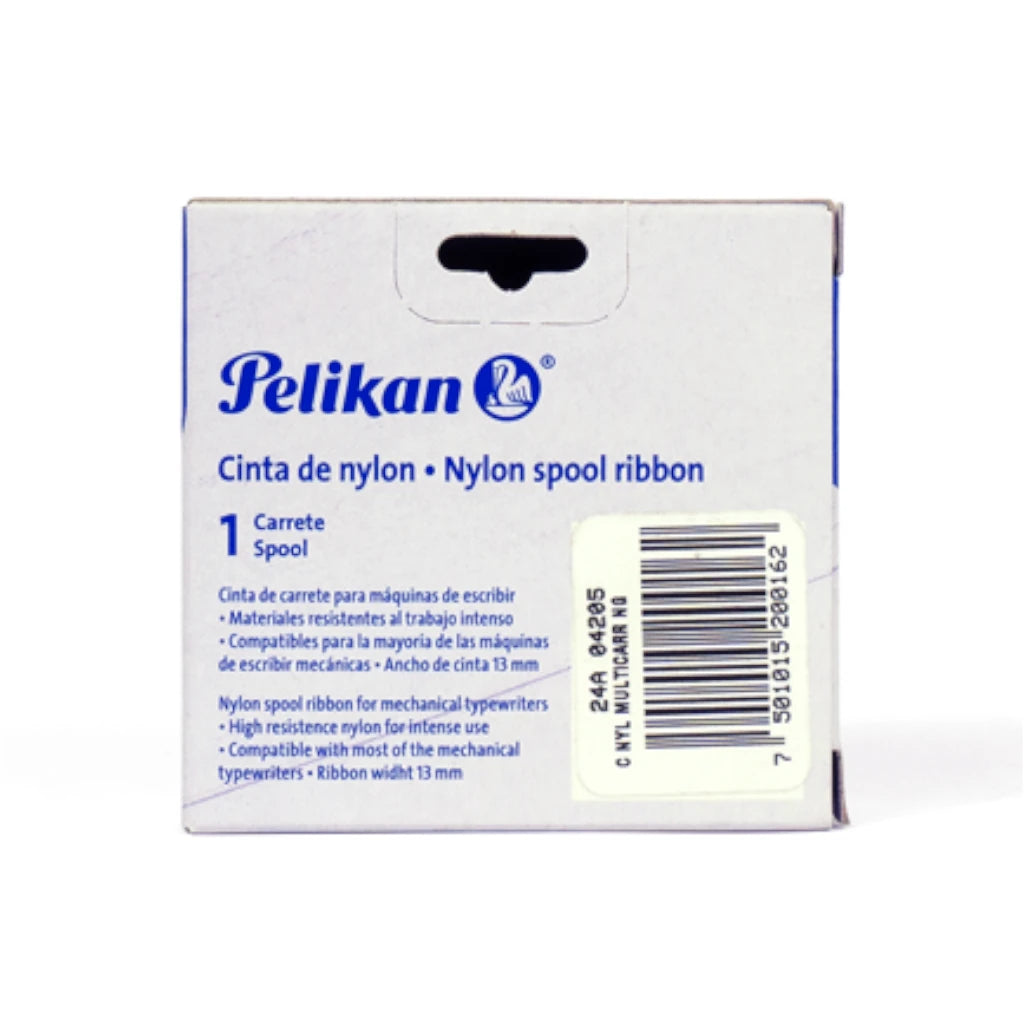 Cinta de Nylon Pelikan Ribbon 13mm Color Negro/RojoC/1
