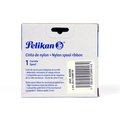 Cinta de Nylon Pelikan Ribbon 13mm Color Negro/RojoC/1