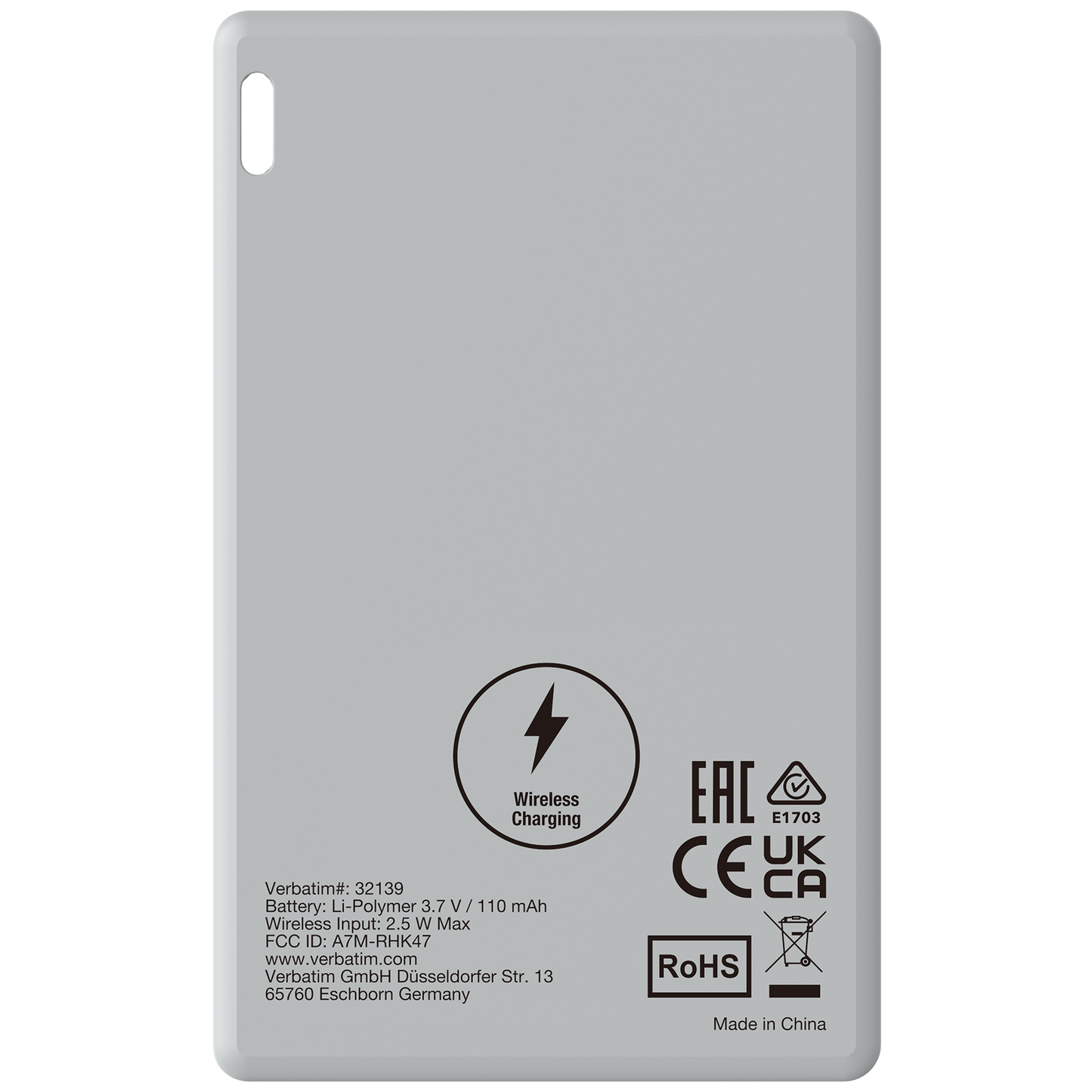 Localizador Verbatim My Finder Bluetooth Tarjeta 2 pzas Negro Plateado