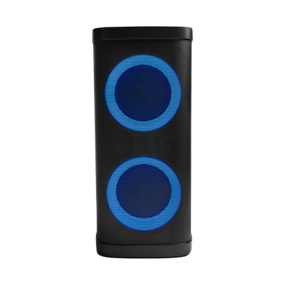 BAFLE VORAGO KSP-580 2x6.5 2x2.5 TWEEETER 40W RMS 3600mAh CIRCLE LED TWS MICROFONO USB / TF / AUX / BT