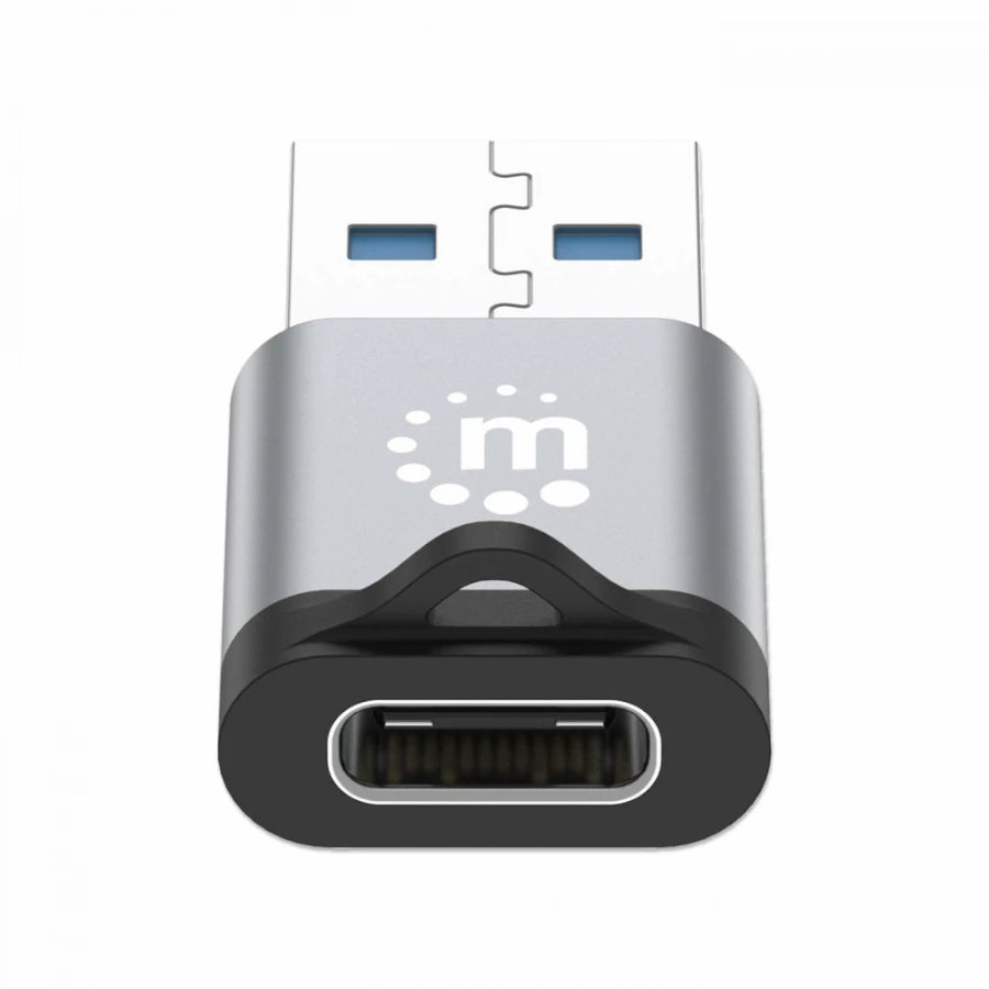 Adaptador USB-C V3.2 Gen1 AM-CH 5Gbps 3A Aluminio Gris Espacial/Negro
