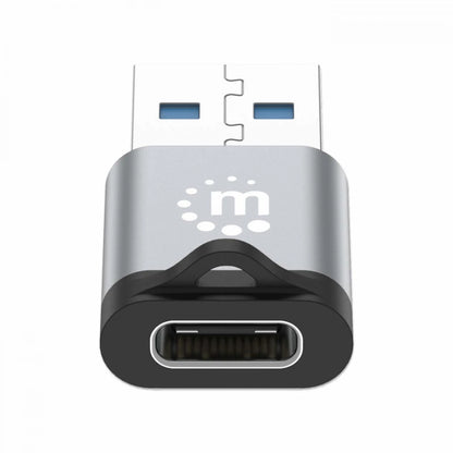 Adaptador USB-C V3.2 Gen1 AM-CH 5Gbps 3A Aluminio Gris Espacial/Negro