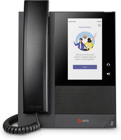 Poly Telefono IP multimedia empresarial CCX 400 para Microsoft Teams y habilitado con PoE