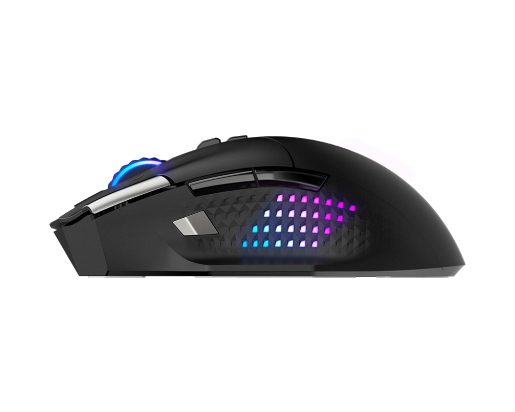 Mouse Inalámbrico Gamer MSI Versa Pro Wireless 26000 dpi RF Wireless/Bluetooth/USB-C Negro