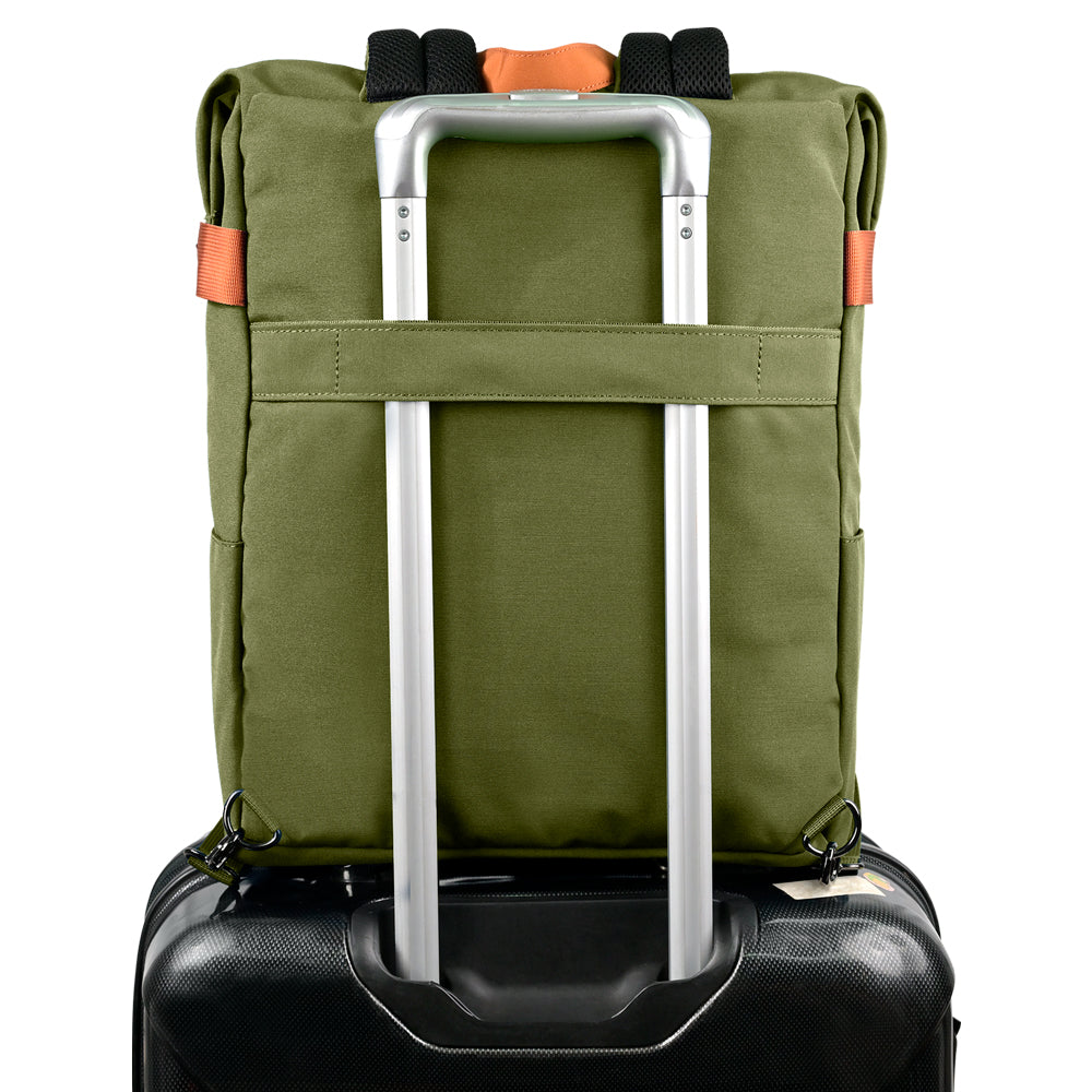 Mochila Vorago Bp-301 Vintage Doble Uso Laptop 15 6 Verde