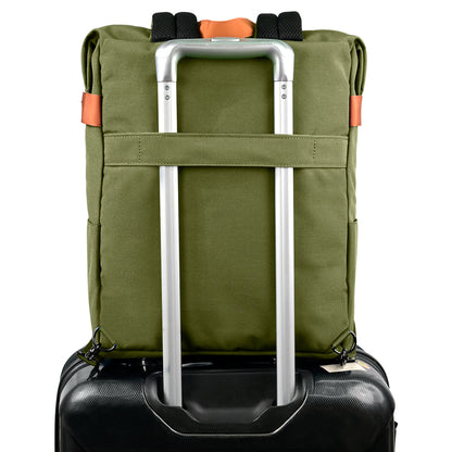 Mochila Vorago Bp-301 Vintage Doble Uso Laptop 15 6 Verde