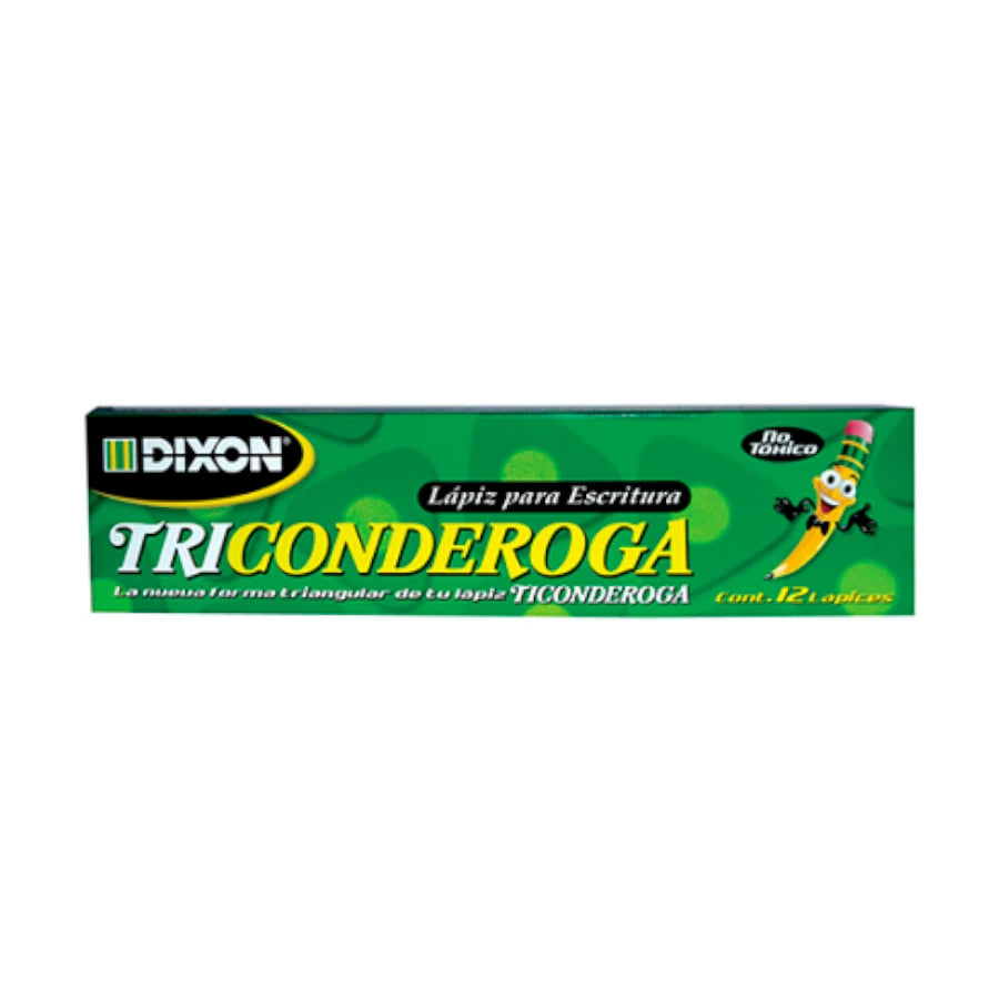 Lapiz Dixon triconderoga  2 triangular madera caja c/12 lapices