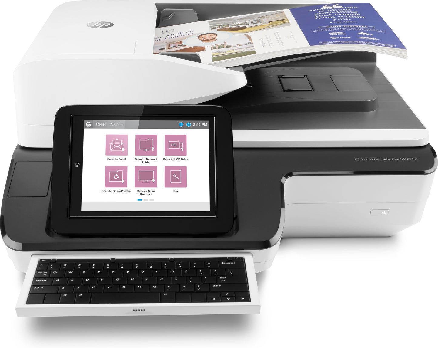 Escáner HP ScanJet Enterprise Flow N9120 fn2 Resolución 600 ppi
