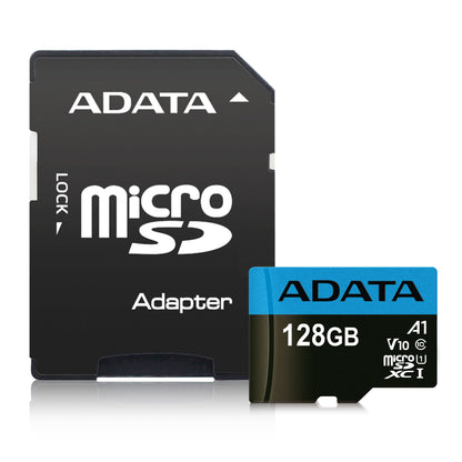 Memoria Micro SD Adata 128GB /V10 F HD / Clase 10 A1/ Azul