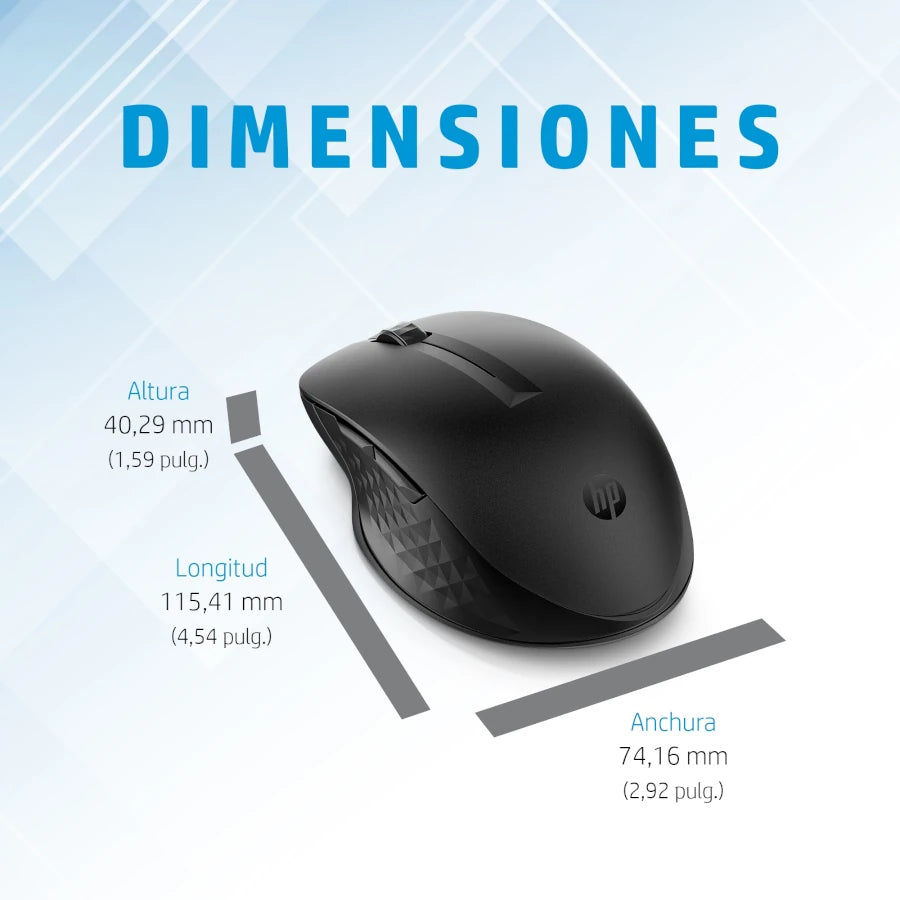 Mouse Hp 435 Multidispositivo Inalambrico