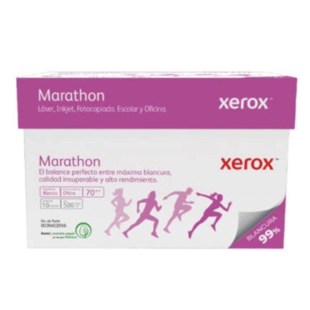 Papel Cortado Xerox Bond Marathon 70gr Oficio 99% Blancura C/5000 Hojas