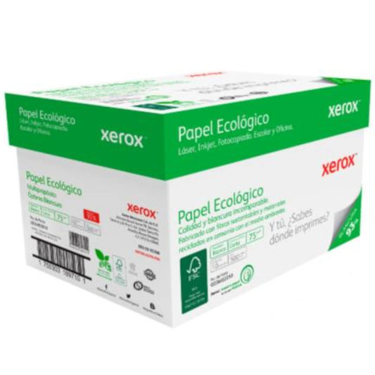Caja de Hojas Papel Bond Xerox Carta Ecológico 75g con 5000 Hojas | Venpli