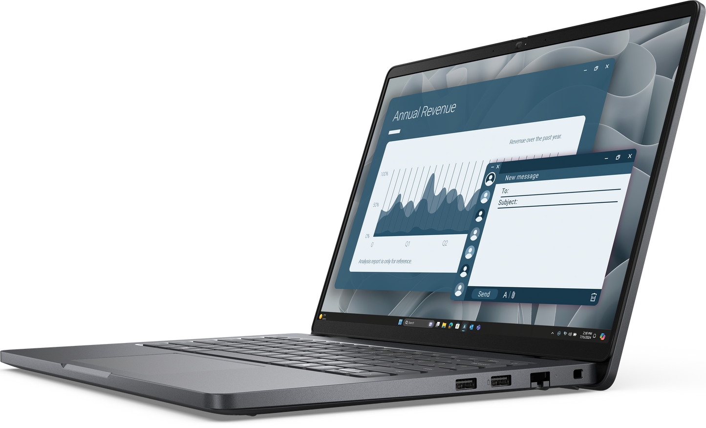 Laptop Dell PRO 14 AMD RYZEN 5 PRO 230 NPU RAM 16GB 512SSD GRAFICOS AMD RADEON  760M WIN 11 PRO 1Y BASIC