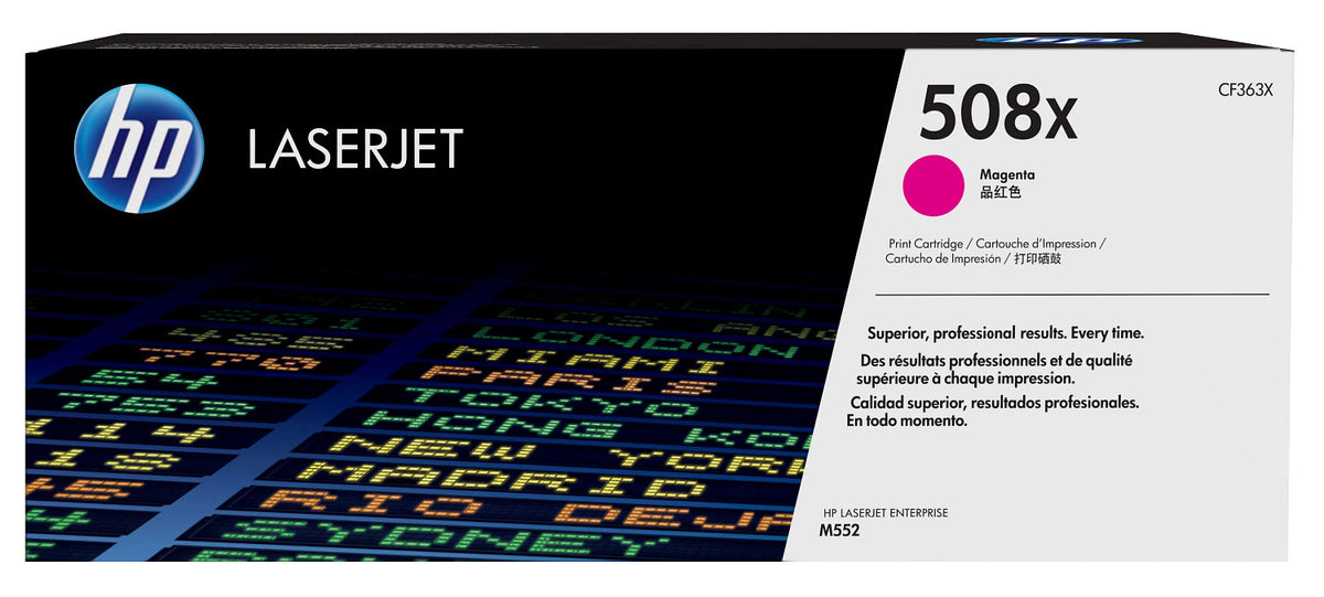 Toner HP LaserJet 508X Magenta Alta Capacidad