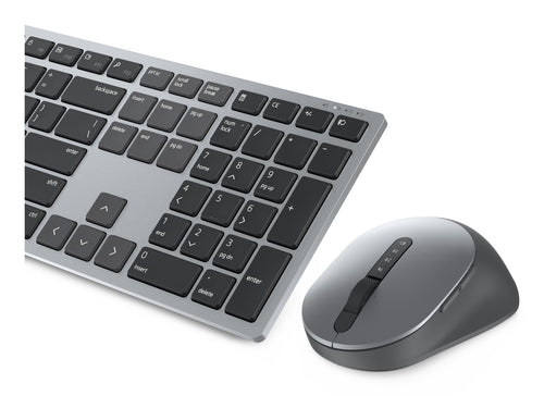 Kit Teclado y Mouse Dell Premier Wireless KM7321W Español Color Gris titanio Garantia 3 Años