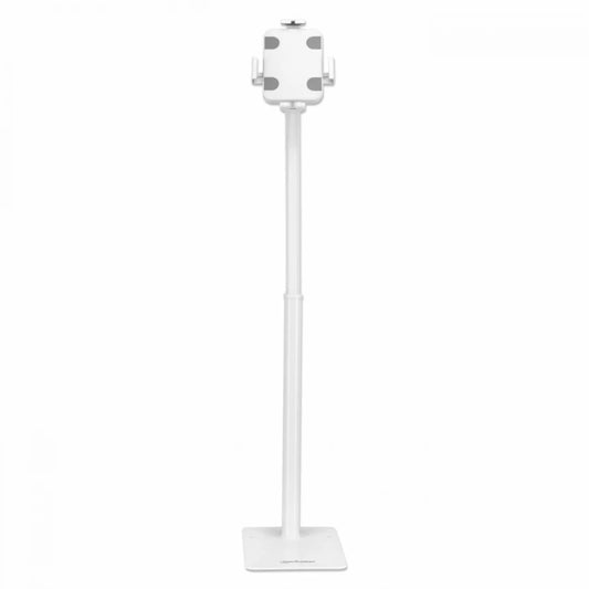 Soporte de Suelo Manhattan Antirrobo para Tablet/iPad 7.9" a 11" Altura 790 a 1190mm Color Blanco