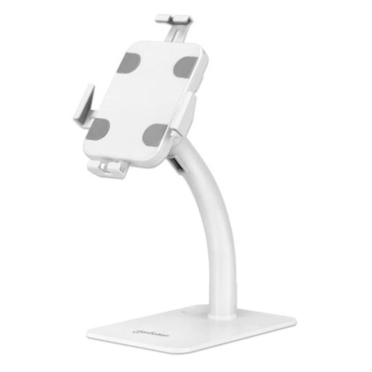 Soporte de Suelo Manhattan Antirrobo para Tablet/iPad 7.9" a 11" Color Blanco