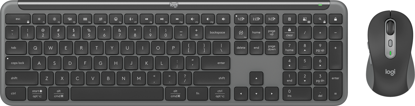Kit Teclado y Mouse Logitech MK950 Inalambrico Graphite