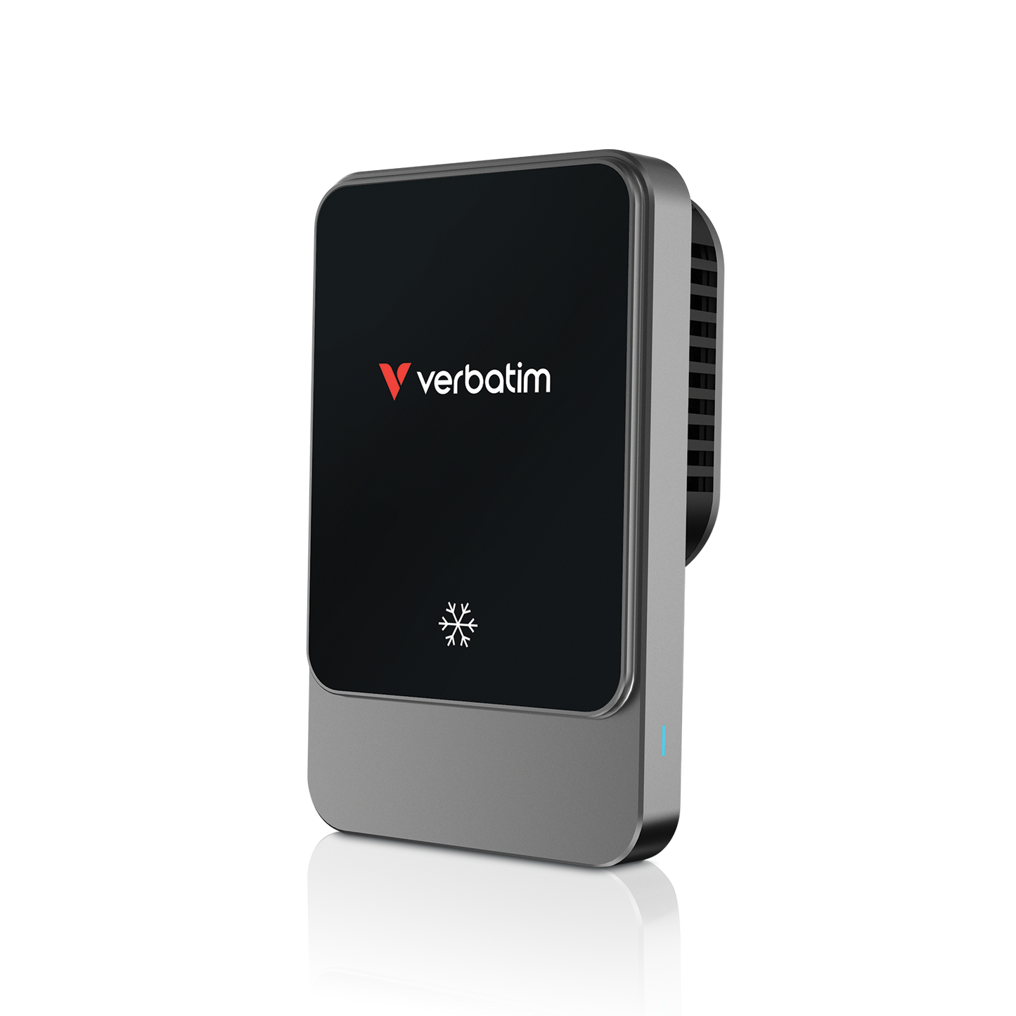 Cargador Inalambrico Verbatim Magnetico tipo C con ventilador de enfriamiento e iluminación RGB