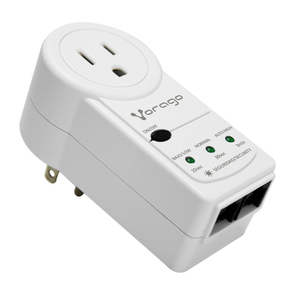 PROTECTOR DE VOLTAJE VORAGO AVR-300 RJ45/RJ11 PORTATIL 1800W ELECTRODOMESTICOS BLANCO