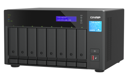 Unidad NAS QNAP TVS-h874T de 8 Bahias Intel Core i9-12900E 64GB DDR4 Thunderbolt 4 2.5GbE No incluye discos