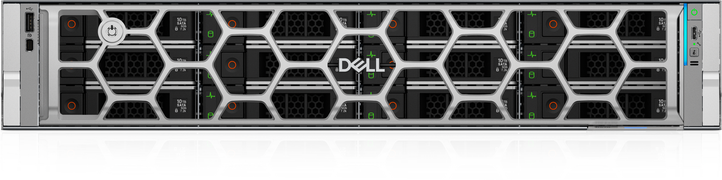 Servidor Dell R570 Intel Xeon 6 Performance 6511P 2.3G 16C 4 x 32GB PERC H965i 480GB SSD iDRAC10 17G PSNBD 3Y