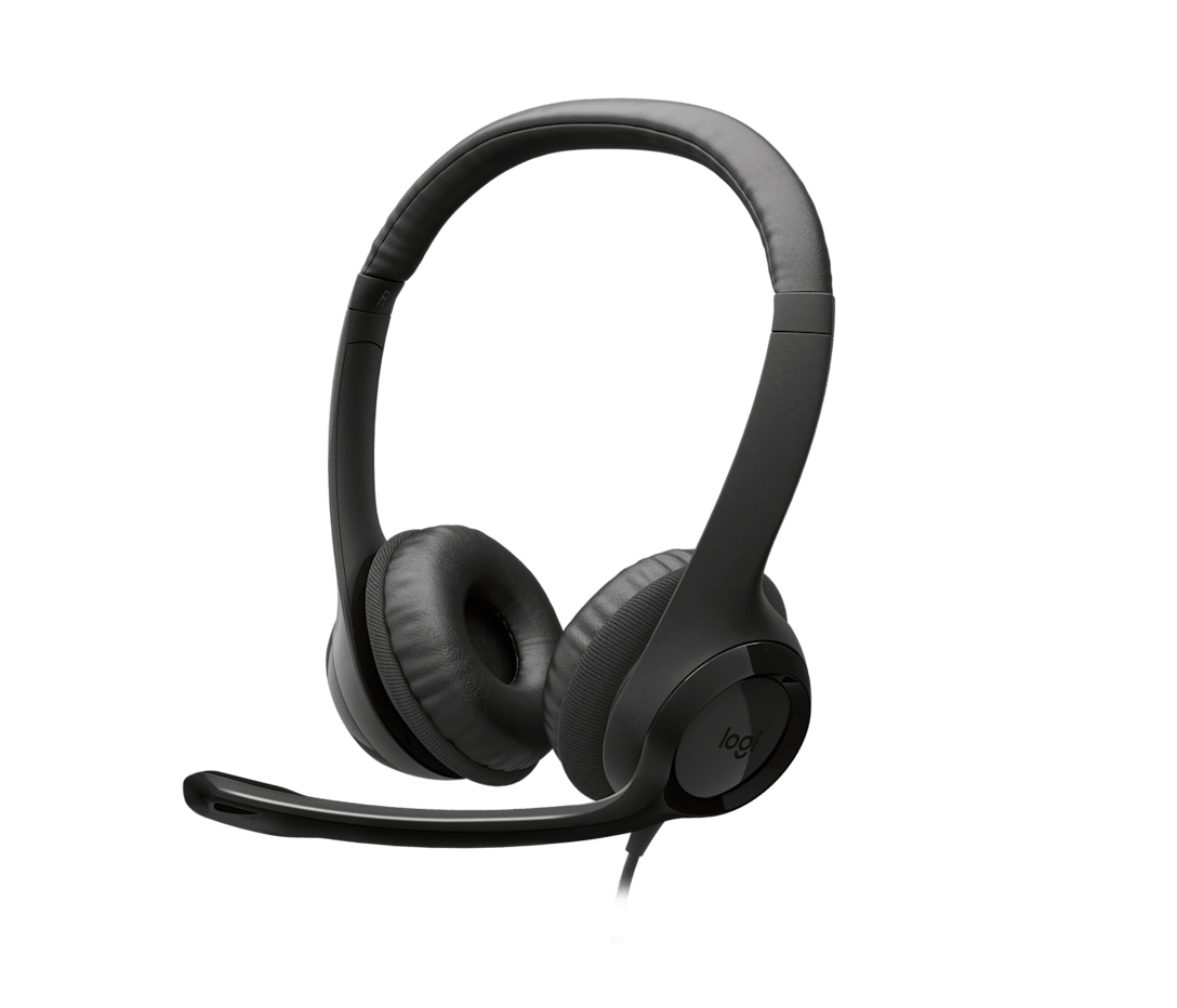 Audífonos Logitech H390 USB-C Computer Headset - MIDNIGHT BLACK - AMR-403