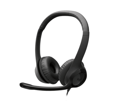 Audífonos Logitech H390 USB-C Computer Headset - MIDNIGHT BLACK - AMR-403