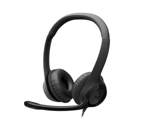 Audífonos Logitech H390 USB-C Computer Headset - MIDNIGHT BLACK - AMR-403