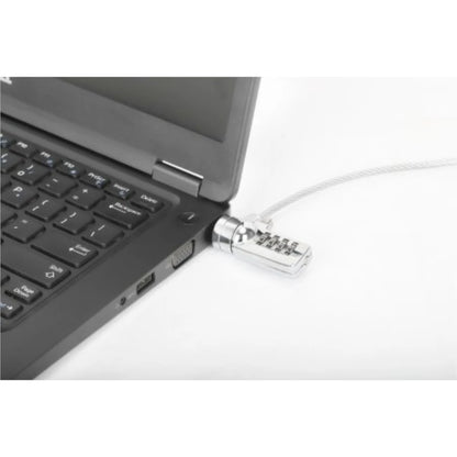 Candado de Seguridad Manhattan Antirrobo para Laptop con Ranura K-slot Combinación 4 Dígitos