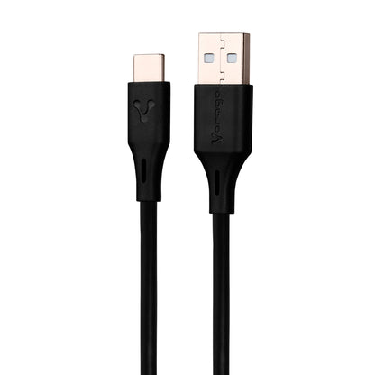 CABLE VORAGO CAB-C01B USB-TIPO C 1 METRO CARGA RAPIDA NEGRO