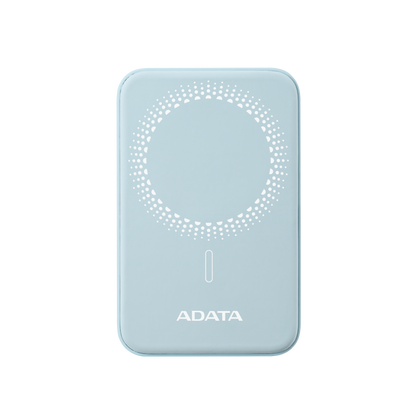 Power Bank Adata Inalámbrico 5000MAH de Carga Rápida QC PD de 20 W Magnético Color Azul