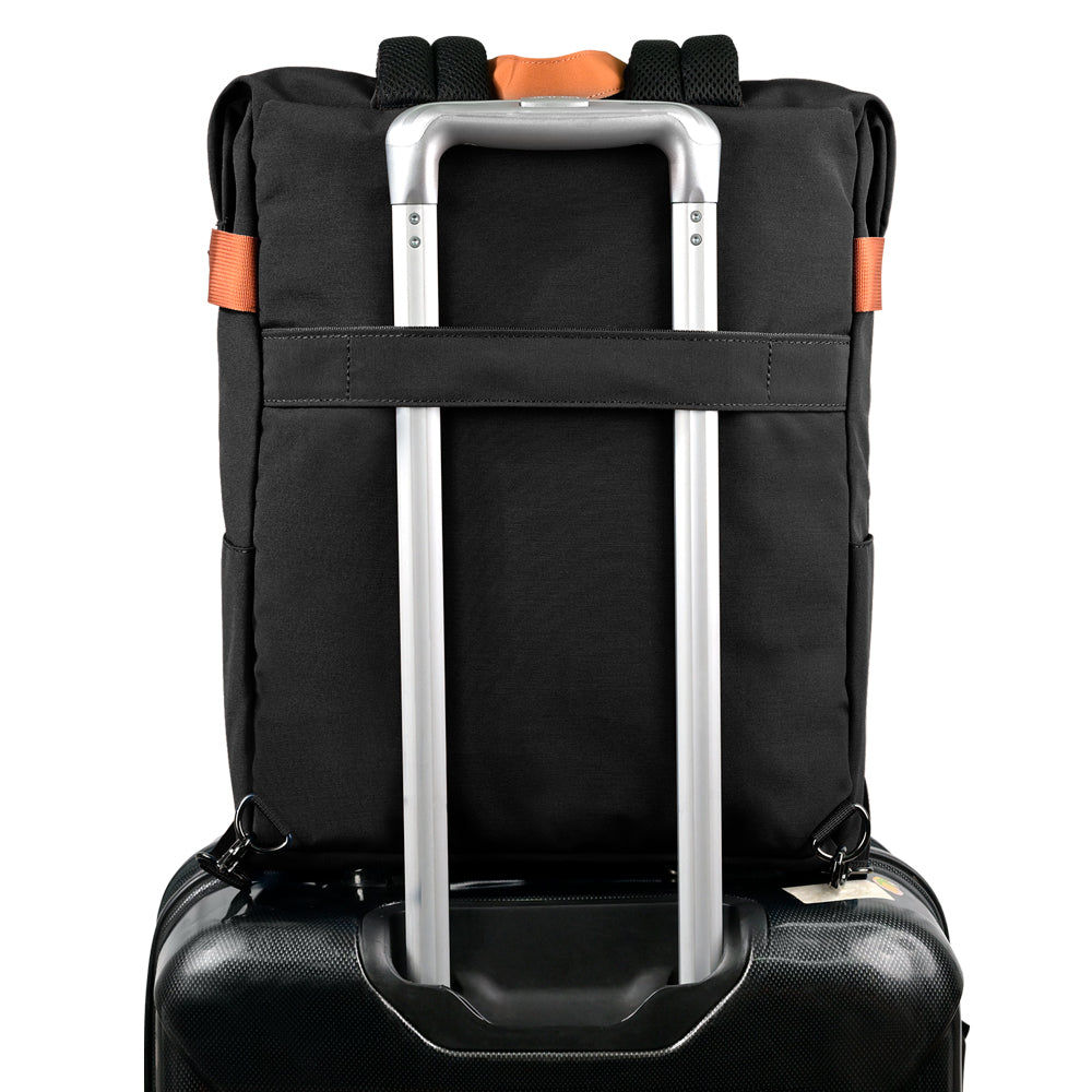 Mochila Vorago Bp-301 Vintage Doble Uso Laptop 15.6 Negra