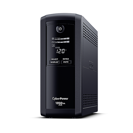 UPS CYBERPOWER 850VA 510W LCD REGULADOR VOLTAJE 9 CONT