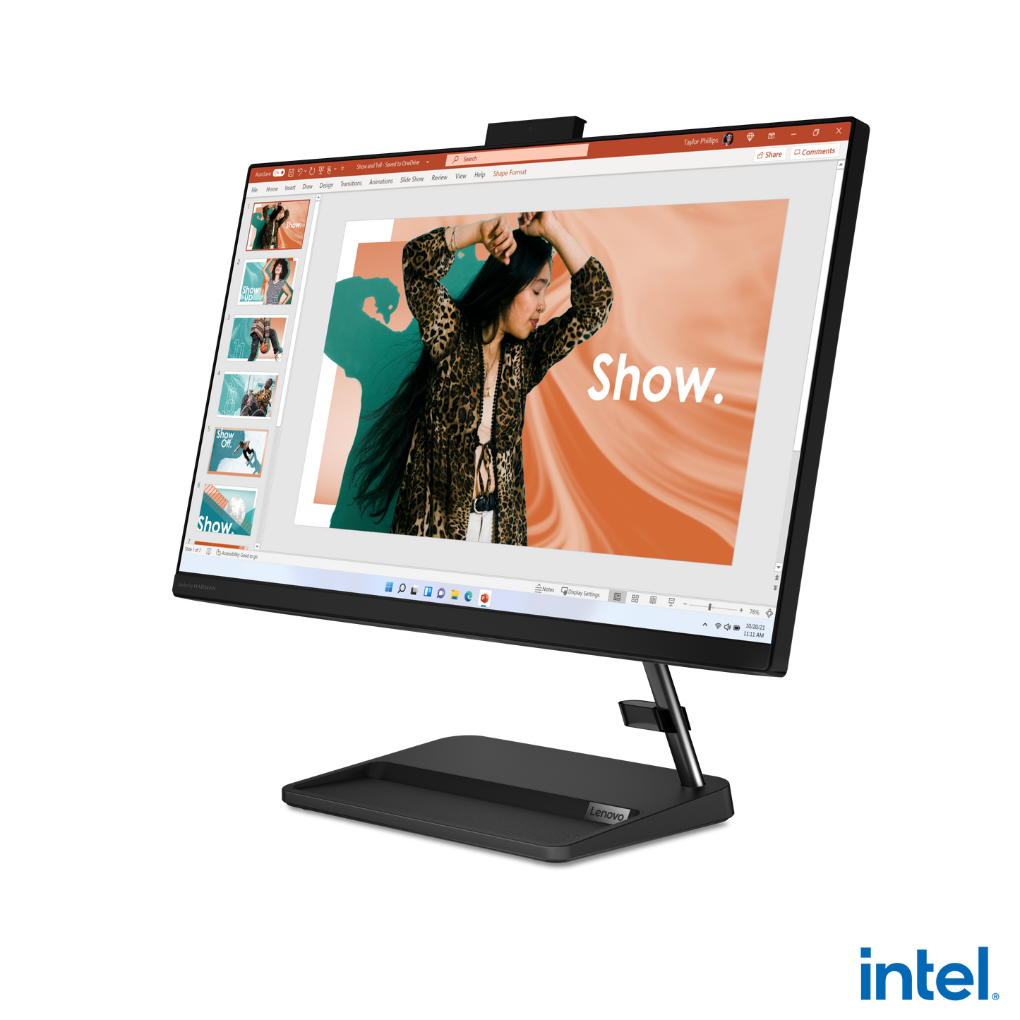 All in One Lenovo IdeaCentre 3 24IAP7 23.8 in Intel Celeron 7305 1.10GHz 8GB 256GB SSD Windows 11 Home 64bits