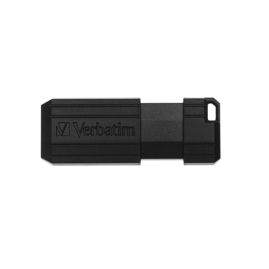 Memoria USB Verbatim PinStripe de 64GB Color Negro