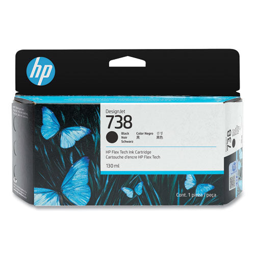 Tinta HP DesignJet 738 130ml Color Negro