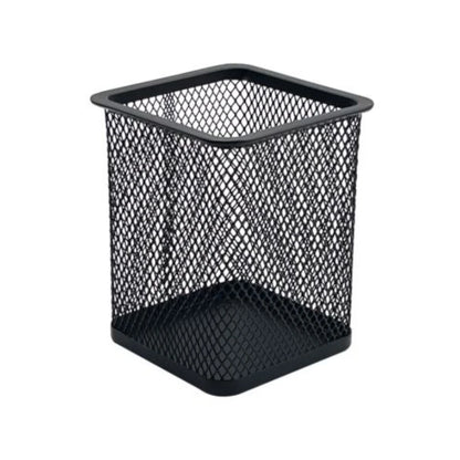 Porta Lapices Nextep Cuadrado Mediano Malla Metalica 8x8x9.7cms