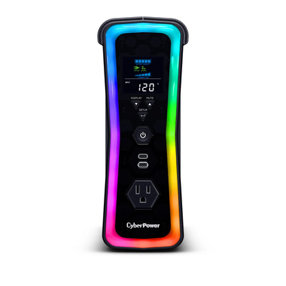 UPS CyberPower GX150C2 1500VA 1000W 120V PFC Activo RGB Panel LCD USB-Cx2