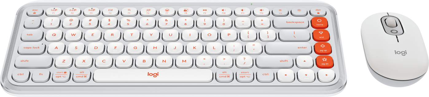 Teclado y Mouse Logitech Pop Icon Blanco