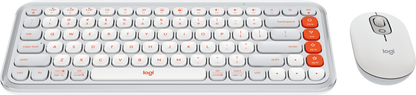 Teclado y Mouse Logitech Pop Icon Blanco