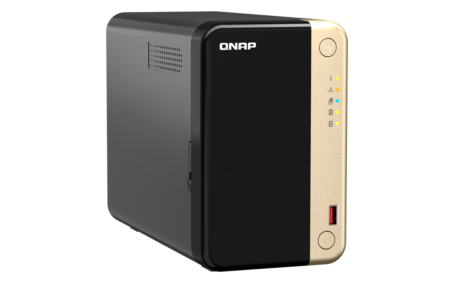 Unidad Almacenamiento NAS QNAP CPU Celeron N5095 Quad Core 2.9GHz 8GB RAM RJ45 2.5GbE 2 Bahias 3.5 Linux Sin Discos