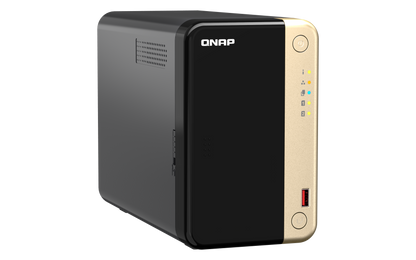 Unidad Almacenamiento NAS QNAP CPU Celeron N5095 Quad Core 2.9GHz 8GB RAM RJ45 2.5GbE 2 Bahias 3.5 Linux Sin Discos