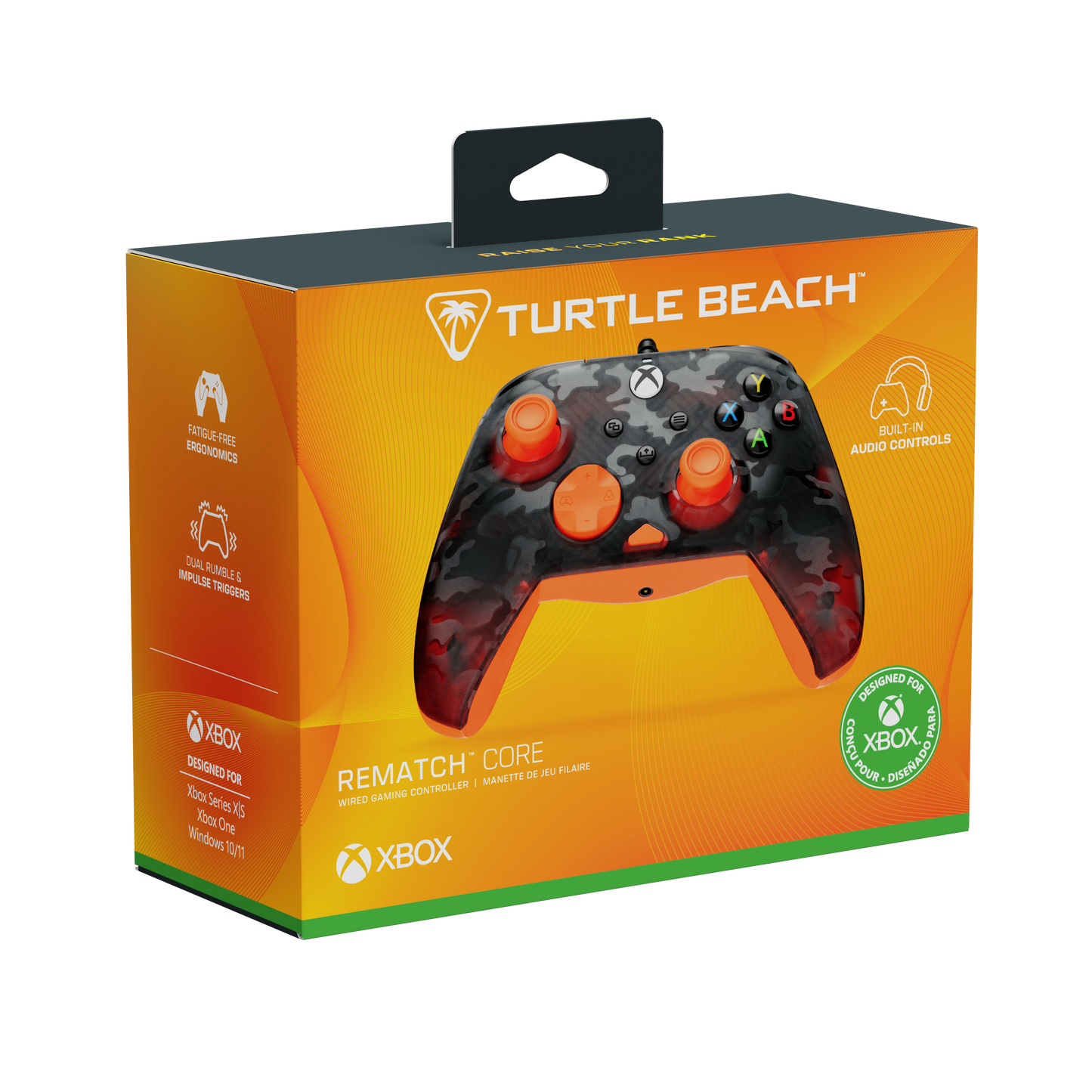 Control XB Turtle Beach Rematch Core Wired Controller- Ghost Black Camo/Orang