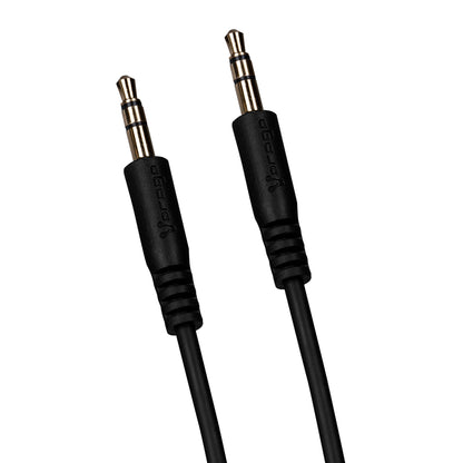 CABLE AUXILIAR AUDIO VORAGO CAB-A01B 3.5MM A 3.5 MM NEGRO